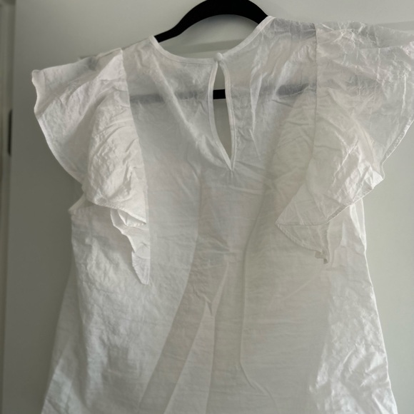 A new day white flutter sleeve keyhole - Picture 3 of 4